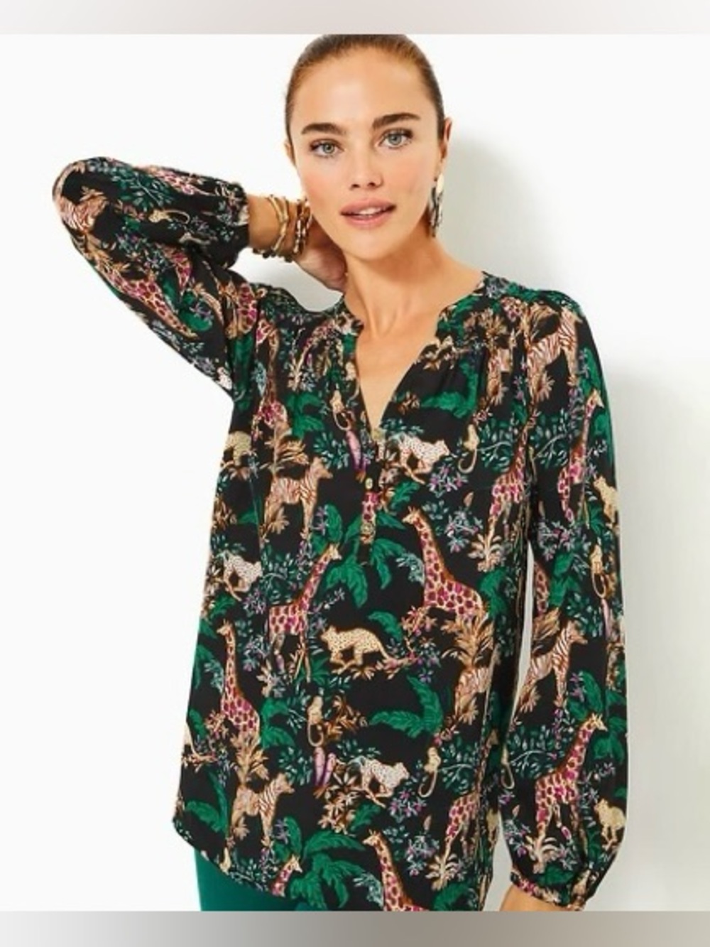 Lilly Pulitzer Elsa Top - Multi Dancing in the Moonlight